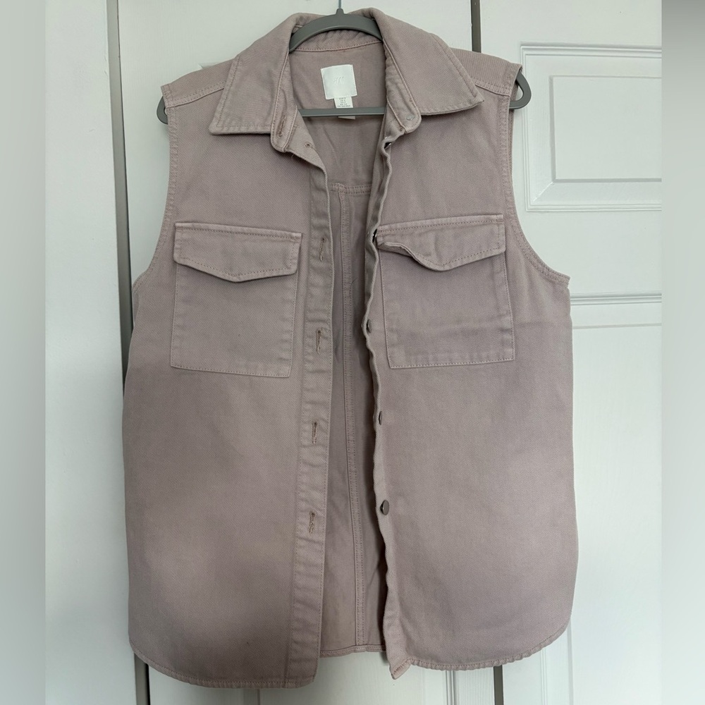 H&M Beige denim vest